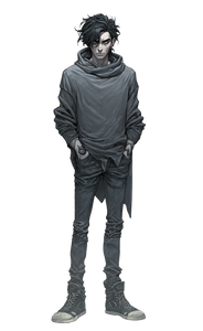 Mysterious Hooded Figure V63 Vinyl Car Decal Sticker – Waterproof & UV-Resistant 4.693333333333333"