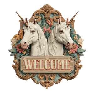 White-Winged Unicorns Vinyl Car Decal Sticker – Waterproof & UV-Resistant 3.4133333333333336"