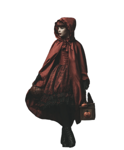Gothic Red Riding Hood V2 Vinyl Car Decal Sticker – Waterproof & UV-Resistant 8.0"