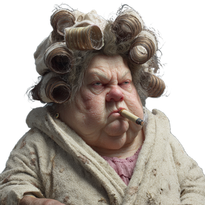 Ugly Overweight Mother Vinyl Car Decal Sticker – Waterproof & UV-Resistant 3.4133333333333336"
