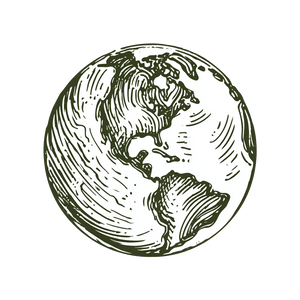 Earth Icon Vinyl Car Decal Sticker – Waterproof & UV-Resistant 6.826666666666667"