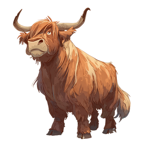 Giant Highland Cow V2 Vinyl Car Decal Sticker – Waterproof & UV-Resistant 6.826666666666667"