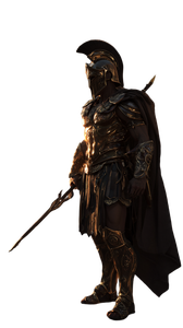Ancient Greek Warrior V40 Vinyl Car Decal Sticker – Waterproof & UV-Resistant 9.706666666666667"