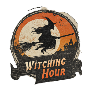 Classic Witch Silhouette Vinyl Car Decal Sticker – Waterproof & UV-Resistant 3.4133333333333336"