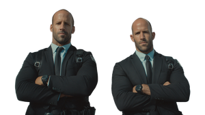 Statham Twin Guards Vinyl Car Decal Sticker – Waterproof & UV-Resistant 2.72"