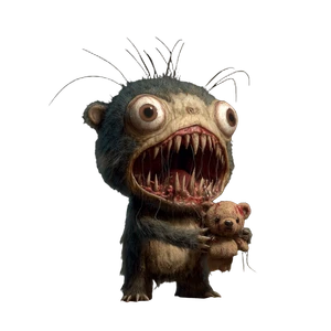 Tiny Monstrous Creature V2 Vinyl Car Decal Sticker – Waterproof & UV-Resistant 3.4133333333333336"