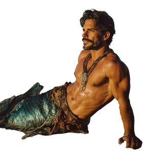 Handsome Merman Vinyl Car Decal Sticker – Waterproof & UV-Resistant 3.4133333333333336"
