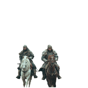 Mongolian Cavalry Charge V2 Vinyl Car Decal Sticker – Waterproof & UV-Resistant 3.4133333333333336"