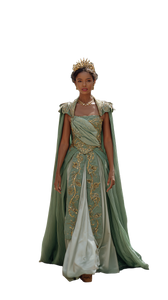 Queen Tiana Regal Vinyl Car Decal Sticker – Waterproof & UV-Resistant 9.706666666666667"