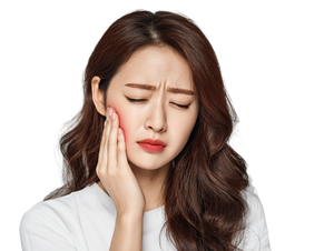 Korean Woman Toothache Vinyl Car Decal Sticker – Waterproof & UV-Resistant 6.1866666666666665"