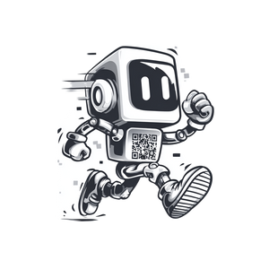 Qr Code Mascot Vinyl Car Decal Sticker – Waterproof & UV-Resistant 3.4133333333333336"