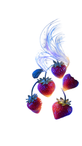 Ripe Strawberries Glow Vinyl Car Decal Sticker – Waterproof & UV-Resistant 9.706666666666667"