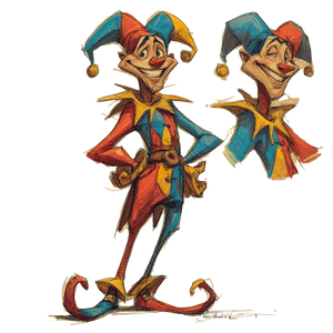 Cheeky Cartoon Jester Vinyl Car Decal Sticker – Waterproof & UV-Resistant 3.4133333333333336" Cheeky Cartoon Jester Vinyl Car Decal Sticker – Waterproof & UV-Resistant 3.4133333333333336"