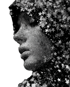 Omnihuman Star Glitter Vinyl Car Decal Sticker – Waterproof & UV-Resistant 8.0"