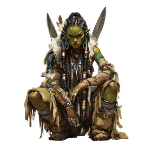 Orc Warrior Woman V4 Vinyl Car Decal Sticker – Waterproof & UV-Resistant 3.4133333333333336"