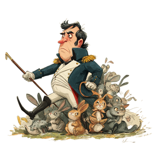 Nervous Cartoon Napoleon Vinyl Car Decal Sticker – Waterproof & UV-Resistant 3.4133333333333336"