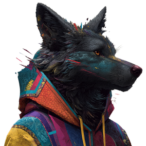 Anthropomorphic Wolf V8 Vinyl Car Decal Sticker – Waterproof & UV-Resistant 6.826666666666667"