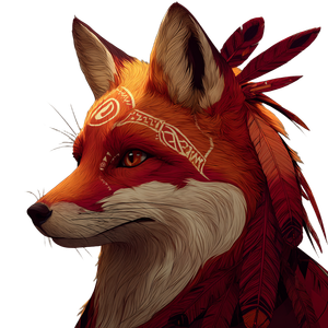 Mystical Fox Totem V2 Vinyl Car Decal Sticker – Waterproof & UV-Resistant 3.4133333333333336"