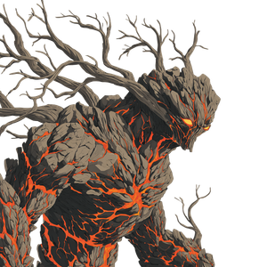 Lava Branch Creature Vinyl Car Decal Sticker – Waterproof & UV-Resistant 3.4133333333333336"