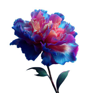 Surreal Gradient Flower Vinyl Car Decal Sticker – Waterproof & UV-Resistant 3.4133333333333336"