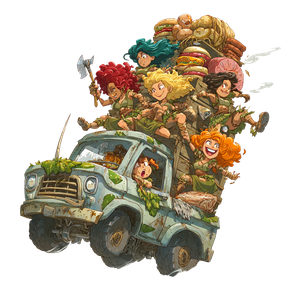 Halfling Food Truck Vinyl Car Decal Sticker – Waterproof & UV-Resistant 3.4133333333333336"