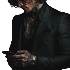 Attractive Man Suit V2 Vinyl Car Decal Sticker – Waterproof & UV-Resistant 3.4133333333333336"