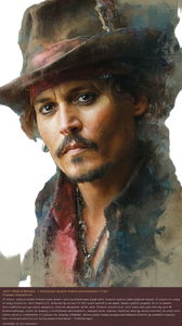 Johnny Depp Portrait Vinyl Car Decal Sticker – Waterproof & UV-Resistant 4.8533333333333335"
