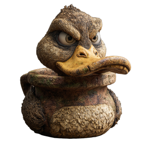 Grumpy Duck Pot Vinyl Car Decal Sticker – Waterproof & UV-Resistant 3.4133333333333336"