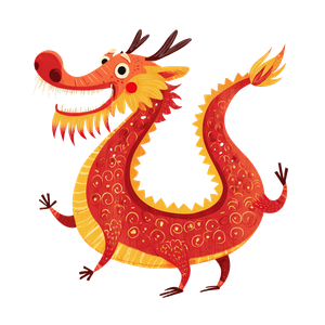 Cute Dragon Clipart Vinyl Car Decal Sticker – Waterproof & UV-Resistant 6.826666666666667"