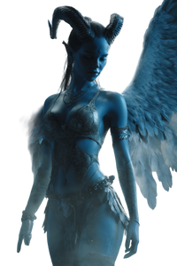 Fantasy Female Demon Vinyl Car Decal Sticker – Waterproof & UV-Resistant 4.4