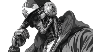 Hip-Hop Droid Vinyl Car Decal Sticker – Waterproof & UV-Resistant 5.4