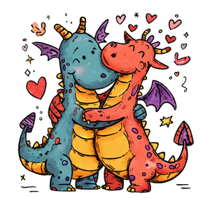 Cute Cartoon Dragons Vinyl Car Decal Sticker – Waterproof & UV-Resistant 3.4133333333333336" Cute Cartoon Dragons Vinyl Car Decal Sticker – Waterproof & UV-Resistant 3.4133333333333336"