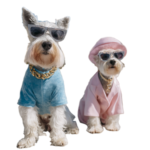 Stylish Schnauzer Duo Vinyl Car Decal Sticker – Waterproof & UV-Resistant 6.826666666666667"