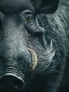 Feral Pig Close-Up Vinyl Car Decal Sticker – Waterproof & UV-Resistant 8.213333333333333"