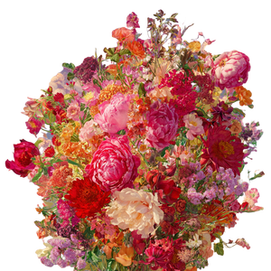 Imaginary Flower Bouquet Vinyl Car Decal Sticker – Waterproof & UV-Resistant 6.826666666666667"