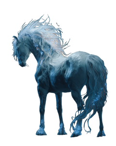 Icy Fantasy Horse Vinyl Car Decal Sticker – Waterproof & UV-Resistant 4.0"