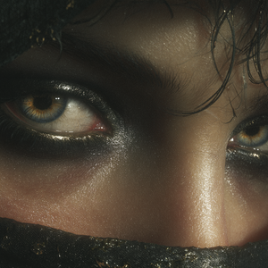 Mysterious Metallic Eyes Vinyl Car Decal Sticker – Waterproof & UV-Resistant 3.4133333333333336"