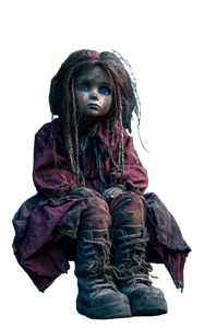 Creepy Doll V4 Vinyl Car Decal Sticker – Waterproof & UV-Resistant 4.533333333333333"