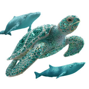 Gemstone Turtle Vinyl Car Decal Sticker – Waterproof & UV-Resistant 6.826666666666667"
