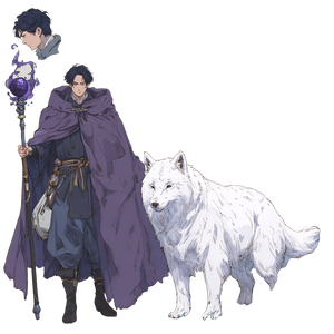 Fantasy Ice Mage Vinyl Car Decal Sticker – Waterproof & UV-Resistant 3.4133333333333336"