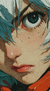 Rei Ayanami Drawing Vinyl Car Decal Sticker – Waterproof & UV-Resistant 4.8533333333333335"