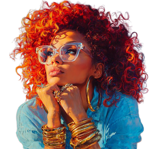 Stylized Portrait Woman V4 Vinyl Car Decal Sticker – Waterproof & UV-Resistant 3.4133333333333336"