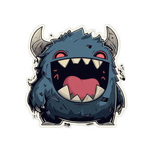 Cute Anime Monster V4 Vinyl Car Decal Sticker – Waterproof & UV-Resistant 6.826666666666667"