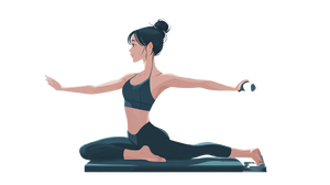 Pilates In Padlock Vinyl Car Decal Sticker – Waterproof & UV-Resistant 2.72"