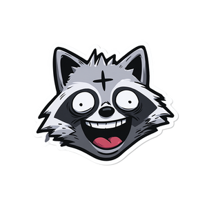 Satanic Raccoon Sticker Vinyl Car Decal Sticker – Waterproof & UV-Resistant 6.826666666666667"