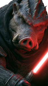 Pig Sith Lord Vinyl Car Decal Sticker – Waterproof & UV-Resistant 9.706666666666667"