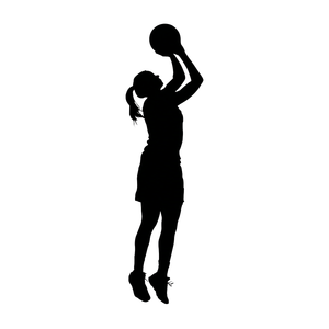 Lady Basketball Silhouette Vinyl Car Decal Sticker – Waterproof & UV-Resistant 6.826666666666667"