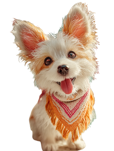 Joyful Dog Close-Up Vinyl Car Decal Sticker – Waterproof & UV-Resistant 8.213333333333333"