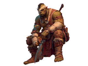 Battle-Scarred Orc Vinyl Car Decal Sticker – Waterproof & UV-Resistant 6.1866666666666665"