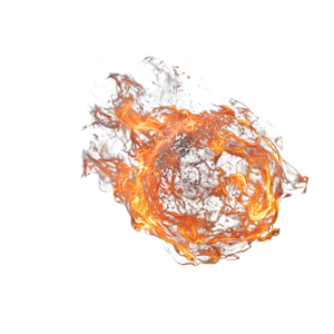 Fireball Vinyl Car Decal Sticker – Waterproof & UV-Resistant 3.4133333333333336"